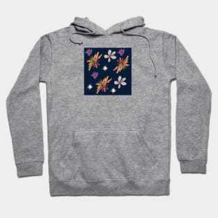 Floral Seamless Pattern Hoodie